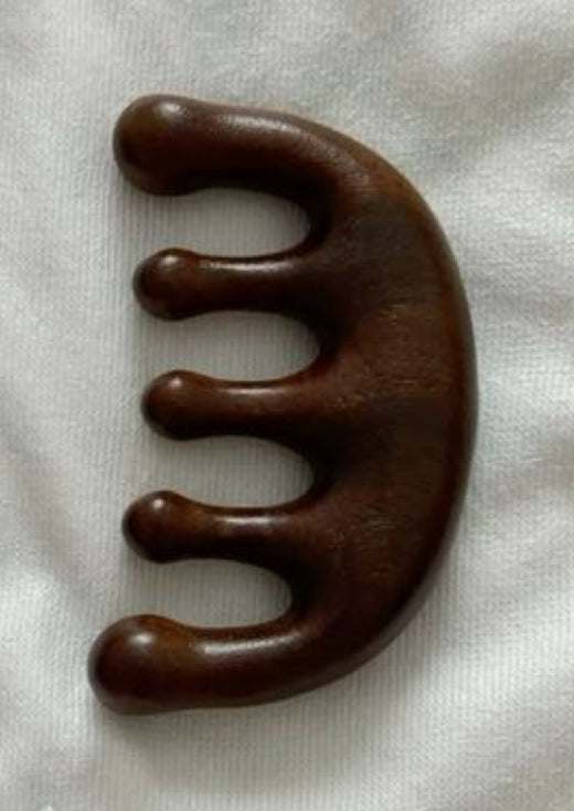 wooden scalp massager